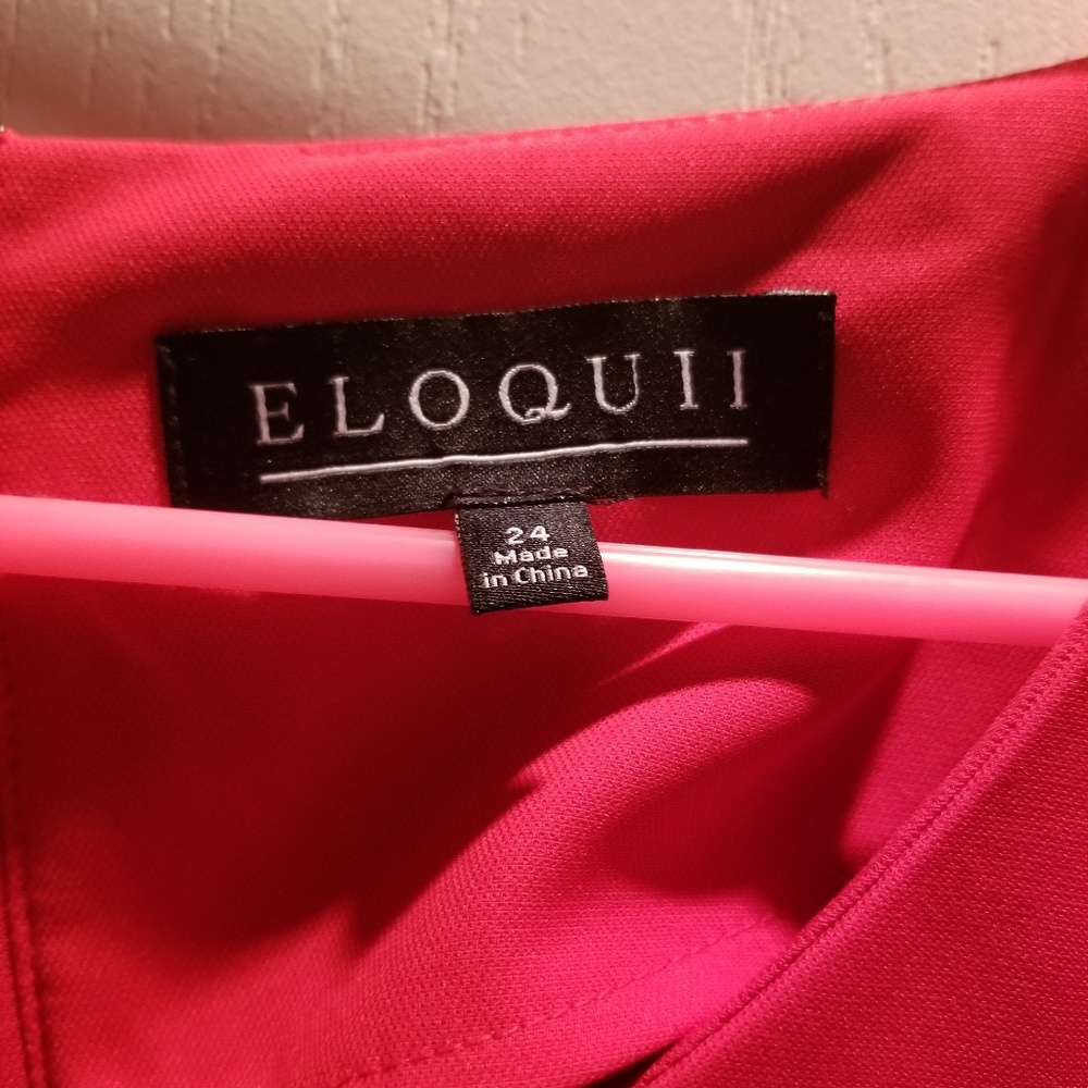 Elloquii red lace dress